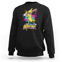 Funny Bruh Banana Baseball Drip Ice Cream Sports Splatter Sweatshirt