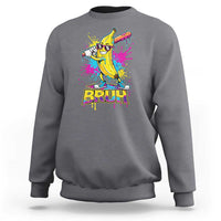 Funny Bruh Banana Baseball Drip Ice Cream Sports Splatter Sweatshirt