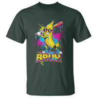 Funny Bruh Banana Baseball Drip Ice Cream Sports Splatter T Shirt