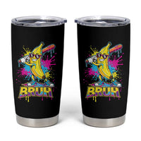 Funny Bruh Banana Baseball Drip Ice Cream Sports Splatter Tumbler Cup