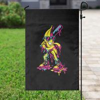 Funny Banana Baseball Drip Ice Cream Splatter Garden Flag