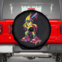 Funny Banana Baseball Drip Ice Cream Splatter Spare Tire Cover