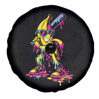 Funny Banana Baseball Drip Ice Cream Splatter Spare Tire Cover