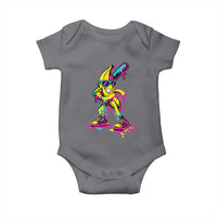 Funny Banana Baseball Drip Ice Cream Splatter Baby Onesie
