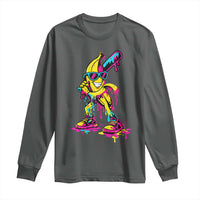 Funny Banana Baseball Drip Ice Cream Splatter Long Sleeve Shirt