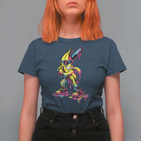 Funny Banana Baseball Drip Ice Cream Splatter T Shirt For Women
