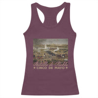 History Of Cinco De Mayo Batalla De Puebla Mexico Racerback Tank Top