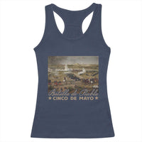 History Of Cinco De Mayo Batalla De Puebla Mexico Racerback Tank Top