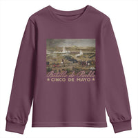 History Of Cinco De Mayo Batalla De Puebla Mexico Youth Sweatshirt