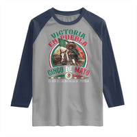 Victoria En Puebla Cinco De Mayo Raglan Shirt Battle of Puebla History Of Mexico