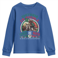 Victoria En Puebla Cinco De Mayo Youth Sweatshirt Battle of Puebla History Of Mexico