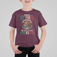 Cinco De Mayo Celebrate The Battle Of Puebla Mexico T Shirt For Kid Vintage Mexican Flag