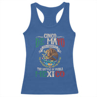 Cinco De Mayo Celebrate The Battle Of Puebla Mexico Racerback Tank Top Vintage Mexican Flag