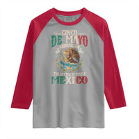 Cinco De Mayo Celebrate The Battle Of Puebla Mexico Raglan Shirt Vintage Mexican Flag