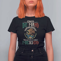 Cinco De Mayo Celebrate The Battle Of Puebla Mexico T Shirt For Women Vintage Mexican Flag
