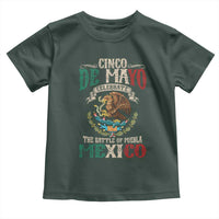 Cinco De Mayo Celebrate The Battle Of Puebla Mexico Toddler T Shirt Vintage Mexican Flag