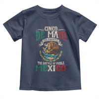 Cinco De Mayo Celebrate The Battle Of Puebla Mexico Toddler T Shirt Vintage Mexican Flag