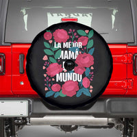 Spanish Latina Mom Spare Tire Cover La Mejor Mama Del Mundo Mother's Day Flowers