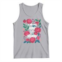 Spanish Latina Mom Tank Top La Mejor Mama Del Mundo Mother's Day Flowers