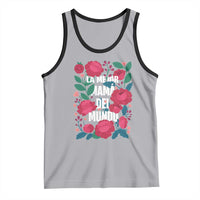 Spanish Latina Mom Tank Top La Mejor Mama Del Mundo Mother's Day Flowers