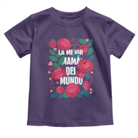 Spanish Latina Mom Toddler T Shirt La Mejor Mama Del Mundo Mother's Day Flowers