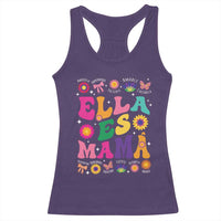 Funny Spanish Mom Racerback Tank Top Ella Es Mama Latina Mother's Day