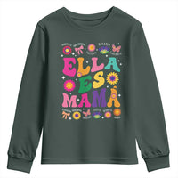 Funny Spanish Mom Youth Sweatshirt Ella Es Mama Latina Mother's Day