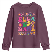 Funny Spanish Mom Youth Sweatshirt Ella Es Mama Latina Mother's Day