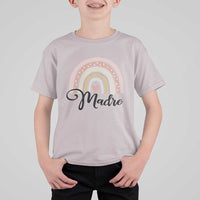 Funny Spanish Latina Mom Madre T Shirt For Kid Cute Rainbow
