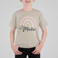 Funny Spanish Latina Mom Madre T Shirt For Kid Cute Rainbow