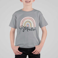 Funny Spanish Latina Mom Madre T Shirt For Kid Cute Rainbow