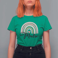 Funny Spanish Latina Mom Madre T Shirt For Women Cute Rainbow