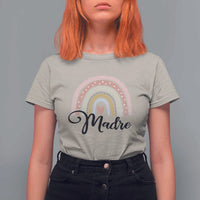 Funny Spanish Latina Mom Madre T Shirt For Women Cute Rainbow