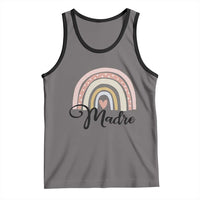 Funny Spanish Latina Mom Madre Tank Top Cute Rainbow
