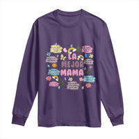 Funny La Mejor Mama Long Sleeve Shirt Spanish Latina Mother's Day
