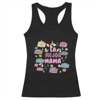 Funny La Mejor Mama Racerback Tank Top Spanish Latina Mother's Day