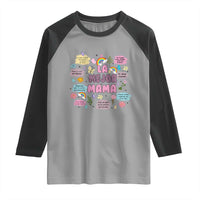 Funny La Mejor Mama Raglan Shirt Spanish Latina Mother's Day