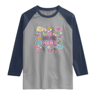 Funny La Mejor Mama Raglan Shirt Spanish Latina Mother's Day