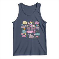 Funny La Mejor Mama Tank Top Spanish Latina Mother's Day