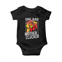 Funny One Bad Mother Clucker Baby Onesie Chicken Hen Mother's Day