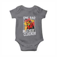 Funny One Bad Mother Clucker Baby Onesie Chicken Hen Mother's Day