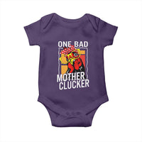 Funny One Bad Mother Clucker Baby Onesie Chicken Hen Mother's Day