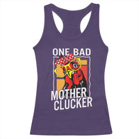 Funny One Bad Mother Clucker Racerback Tank Top Chicken Hen Mother's Day