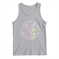 Funny Good Moms Say Bad Words Tank Top Mother's Day Messy Bun Skeleton