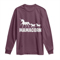 Funny Mama Unicorn Long Sleeve Shirt Mamacorn Mother's Day