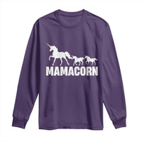 Funny Mama Unicorn Long Sleeve Shirt Mamacorn Mother's Day