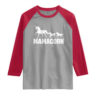 Funny Mama Unicorn Raglan Shirt Mamacorn Mother's Day