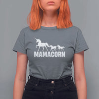 Funny Mama Unicorn T Shirt For Women Mamacorn Mother's Day
