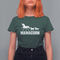 Funny Mama Unicorn T Shirt For Women Mamacorn Mother's Day
