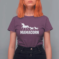Funny Mama Unicorn T Shirt For Women Mamacorn Mother's Day